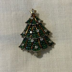 Christmas Tree Brooch by LC